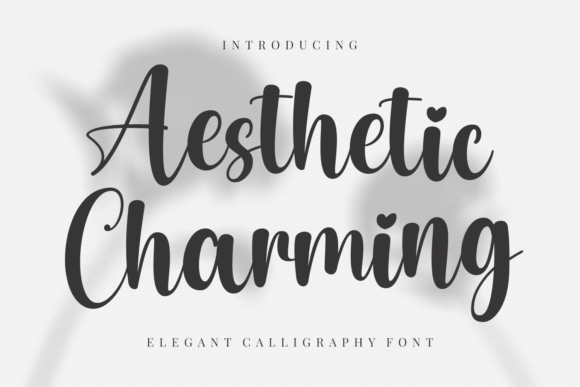 Aesthetic Charming: An Elegant Script Font for Thoughtful Editorial Design