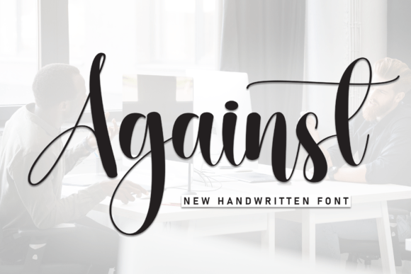 Against: A Handwritten Font That Feels Like a Smile