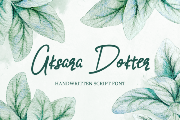 Aksara Dokter Font: Warm, Elegant Script for Small Business Branding