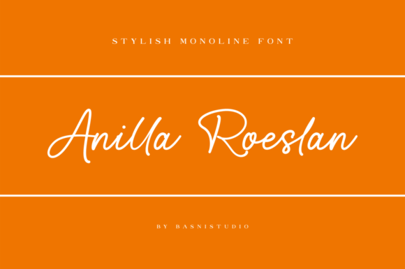 Anilla Roeslan: A Warm, Elegant Script Font for Handmade Brands