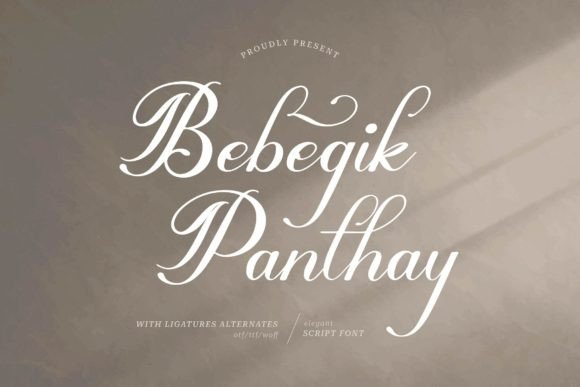 Bebegik Panthay: A Warm, Elegant Script Font for Handmade Brands