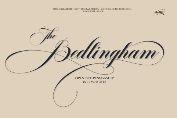 Bedlingham: An Elegant Script Font for Thoughtful Branding