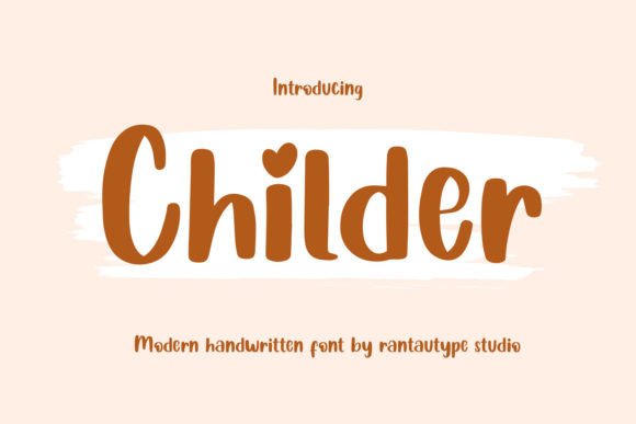 Childer: An Elegant Script Font for Editorial Design