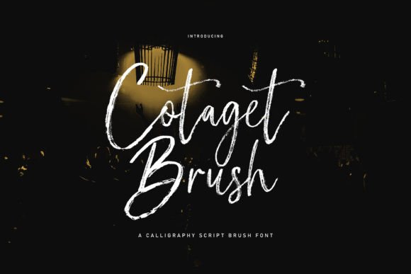 Cotaget Brush: A Script Font for Web Design Excellence