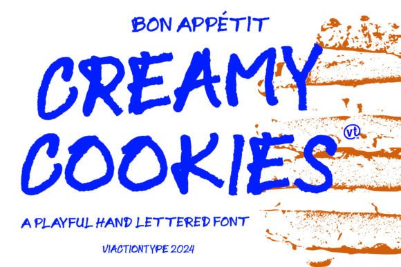 Creamy Cookies Font: A Whimsical Handwritten Typeface for Brand Charm