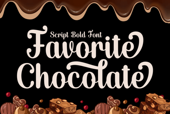Favorite Chocolate: A Bold Script Font for Digital Design