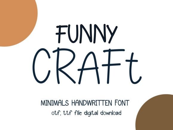 Funny Craft: A Playful Yet Professional Handwritten Font for Small Businesses