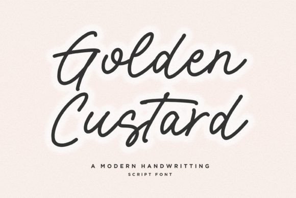 Golden Custard: A Premium Script Font for Polished Branding