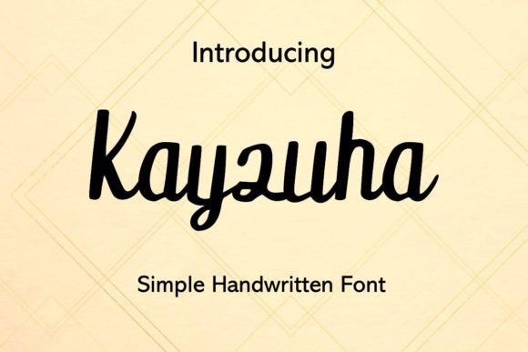 Kayzuha: A Modern Handwritten Font for Trusted Branding