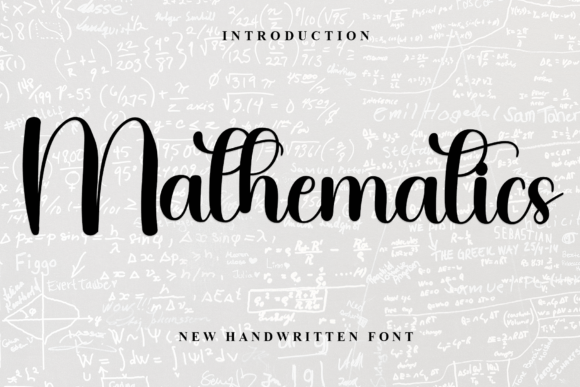 Mathematics: A Festive Script Font for Warm, Human Branding