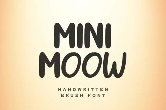 Mini Moow: A Handwritten Font That Feels Like a Warm Hello