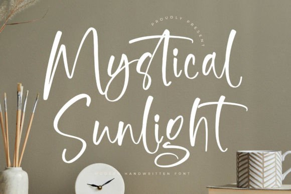 Mystical Sunlight: A Modern Script Font That Breathes Quiet Confidence