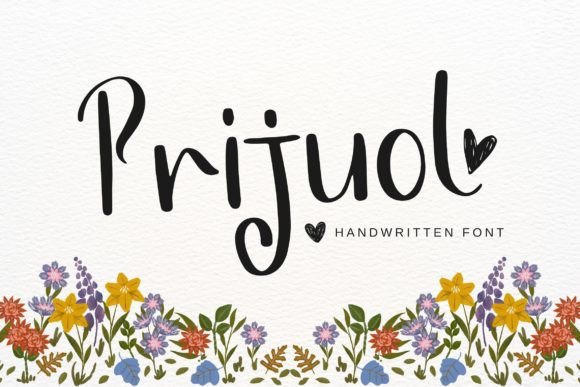 Prijuol: A Playful Script Font for Digital Branding