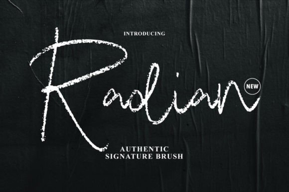 Radian: A Handmade Script Font That Feels Like a Signature