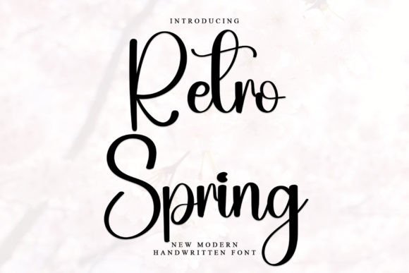 Retro Spring: A Handwritten Script Font for Digital Branding