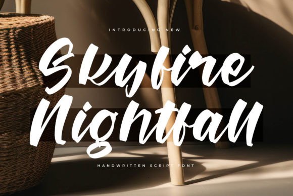 Skyfire Nightfall: A Luxury Script Font for Real Business Branding